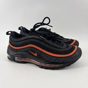 Nike Air Max 97 GS Safari Black Orange Shoes Size 5Y / Womens 6.5 DX3088-001‎